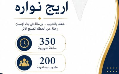 قصة نجاح المدربة أريج نوّارة – 350 ساعة تدريبية | 200 متدربة ومتدرب