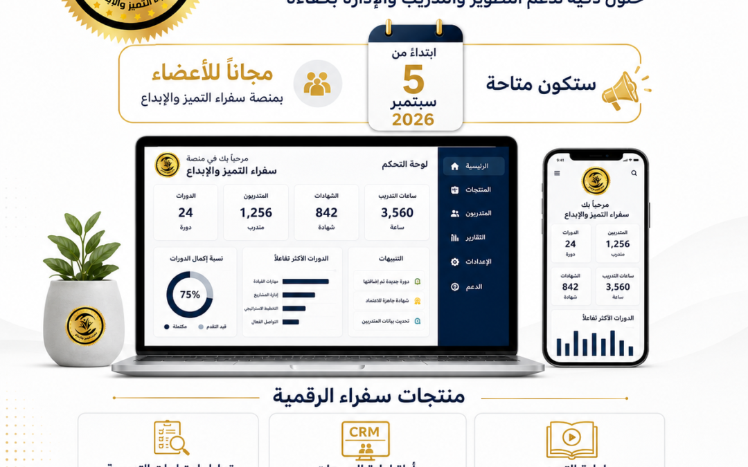 منتجات سفراء الرقمية: حلول ذكية للتدريب والتطوير والإدارة